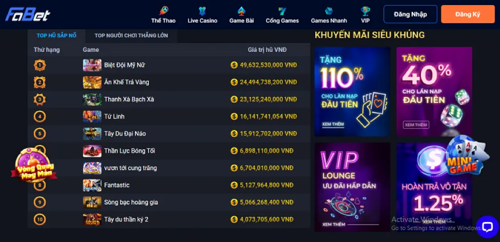 Chương trình VIP đá gà winmax1